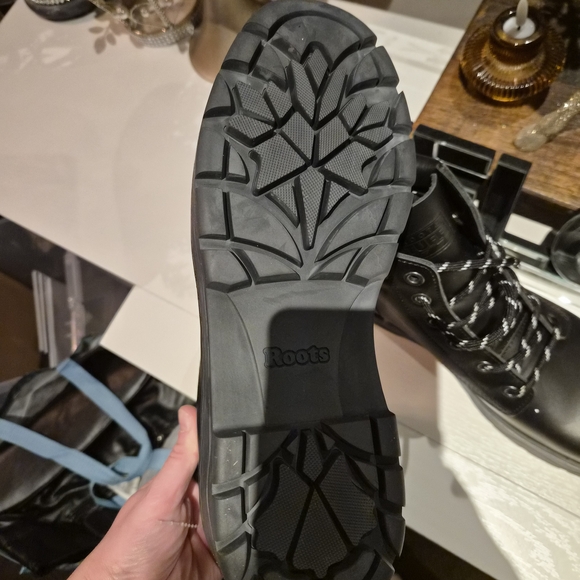 Black Boots with White Accents - Picture 4 of 4